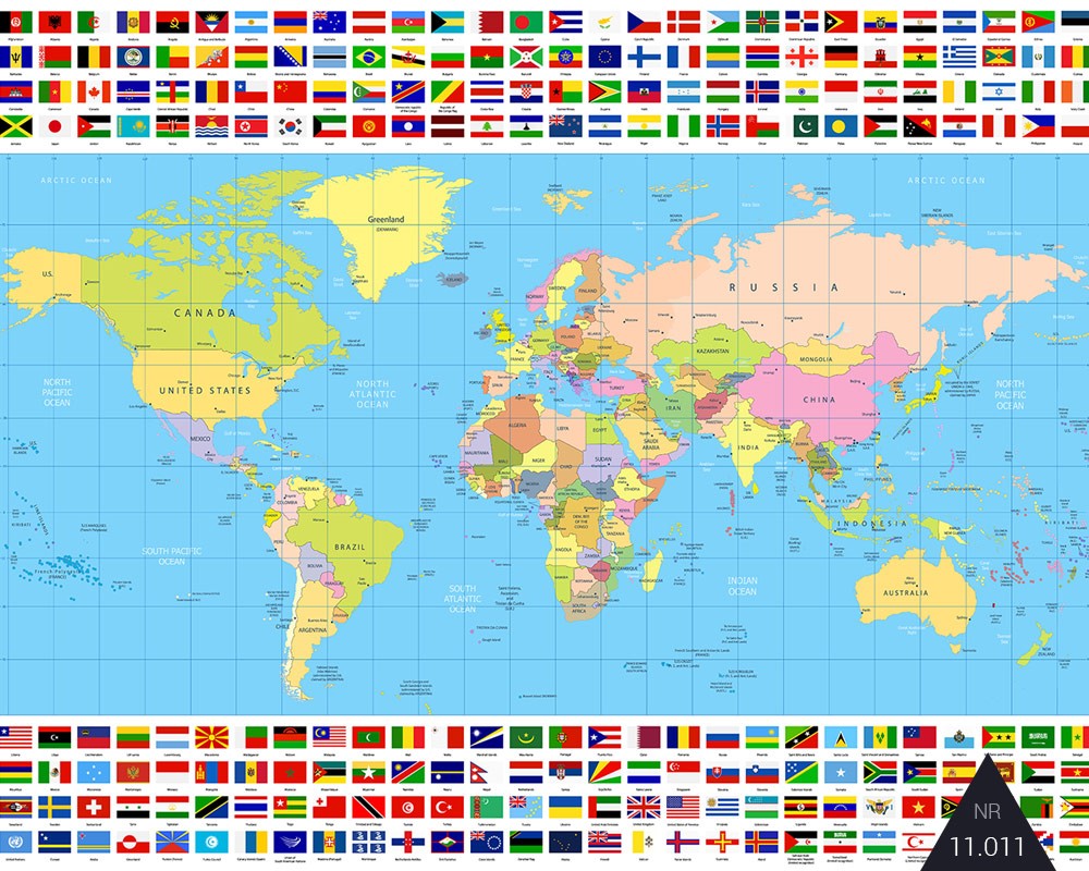 11.011-Politicka-mapa-sveta-s-vlajkami-metaltrend